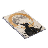 Moonlit Silhouette - Boho elegantie Notitieboek (Rechterzijde)