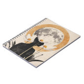 Moonlit Silhouette - Boho elegantie Notitieboek (Linkerzijde)