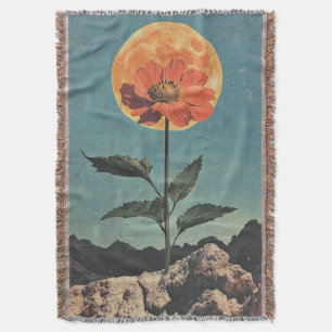 Moonlit Sinaasappel Bloom - Boho Charm (2) Deken