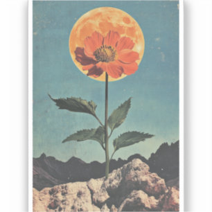 Moonlit Sinaasappel Bloom - Boho Charm (2) Sticker