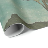 Moonlit Sinaasappel Bloom -  Boho Charm Cadeaupapier (Rol Hoek)