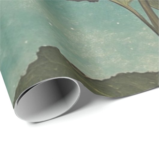 Moonlit Sinaasappel Bloom -  Boho Charm Cadeaupapier (Rol Hoek)