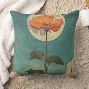 Moonlit Sinaasappel Bloom - Boho Charm Kussen