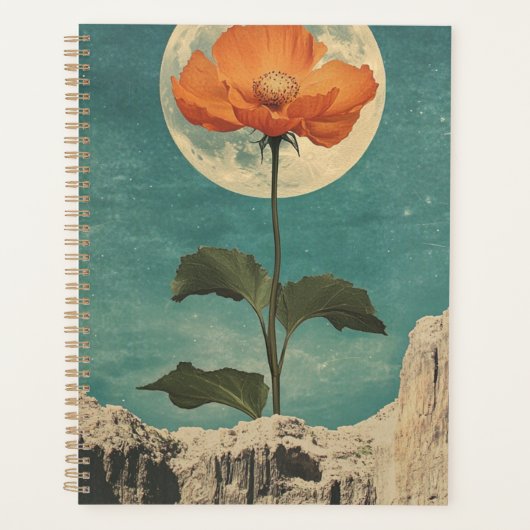 Moonlit Sinaasappel Bloom - Boho Charm Planner (Voorkant)
