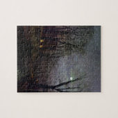 Moonlit Street Scene, 1882 (olie op canvas) 2 Legpuzzel (Horizontaal)