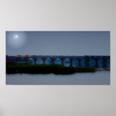 Moonlit Train - Rockville Bridge, PA Poster (Voorkant)