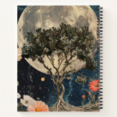 Moonlit Tree & Blossoms Notitieboek (Achterkant)