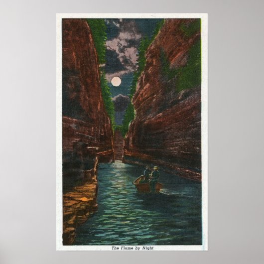 Moonlit Uitzicht van de Kronkel Poster (Voorkant)