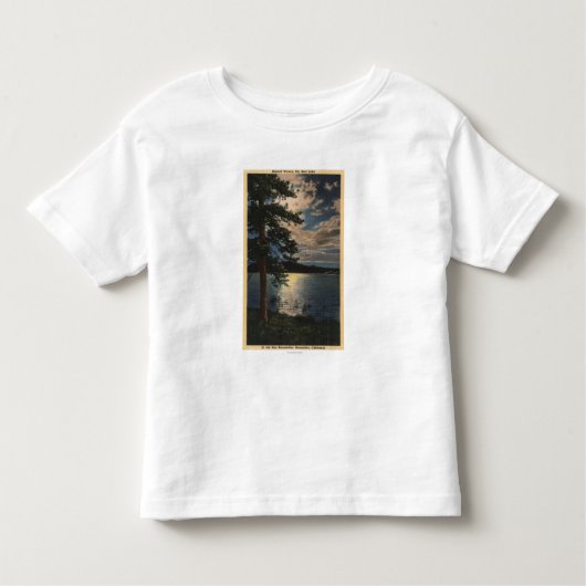 Moonlit Uitzicht van het meer Kinder Shirts (Voorkant)