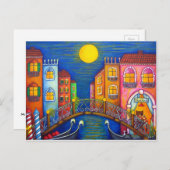 Moonlit Venice Post Kaart van Lisa Lorenz (Voorkant / Achterkant)