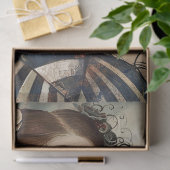 Moonlit Victorian Gothic Girl & Raven Fantasy Tissuepapier (Geschenk)