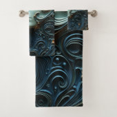 Moonlit Vrouw 3D Kunst Bad Handdoek (Insitu)