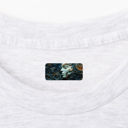 Moonlit Vrouw 3D Kunst Labels (Aangebracht)