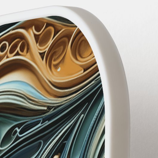 Moonlit Vrouw 3D Kunst Pickleball Paddle (Links Detail)