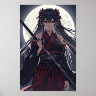 Moonlit Warrior Poster