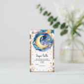 Moonlit Whimsical Celestial Baby shower Informatiekaartje (Staand voorkant)