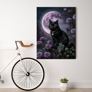 Moonlit Whiskers Perfect Poster
