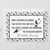 Moonlit Whispers & Witching Hour Magic Feestdagenkaart (Voorkant)