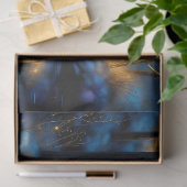 Moonlit Winter River – Enchanted Night Forest Tissuepapier (Geschenk)