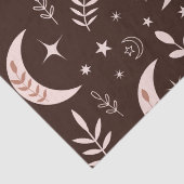 Moonpatroon van Boho met bladeren en sterren Tissuepapier (Detail)