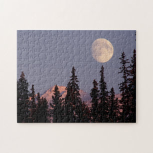 Moonrise Early Winter Anchorage, Alaska Legpuzzel