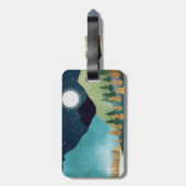 Moonrise Lake Bagagelabel (Achterkant verticaal)