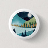Moonrise Lake Ronde Button 3,2 Cm (Voorkant)