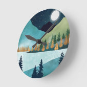 Moonrise Lake Ronde Klok (Hoek)