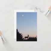 Moonrise Magische Blank Wenskaarten Kaart (Voorkant / Achterkant in situ)