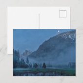 Moonrise & Mist Over Leidig Meadow Briefkaart (Voorkant / Achterkant)