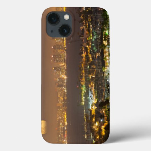 Moonrise over de San Diego skyline Case-Mate iPhone Case (Achterkant)