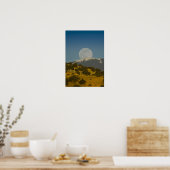Moonrise over het Sangre de Cristo-gebergte, Poster (Keuken)