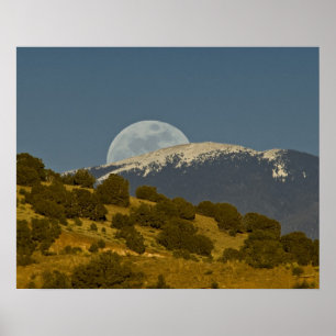 Moonrise over het Sangre de Cristo-gebergte, Poster