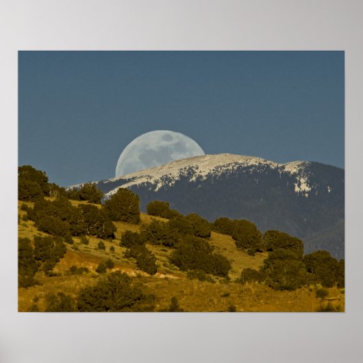 Moonrise over het Sangre de Cristo-gebergte, Poster (Voorkant)
