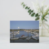 Moonrise over Wellfleet Harbour Cape Cod Briefkaart (Staand voorkant)