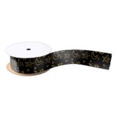 Moons and Stars Gold Pattern Lint (Spoel)