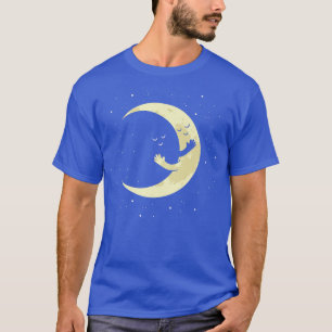 Moons die astronaut astral kosmisch ontwerp voor S T-shirt