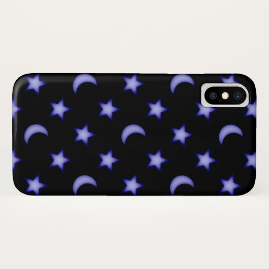 Moons- en sterrenpatroon Case-Mate iPhone case (Achterkant (horizontaal))