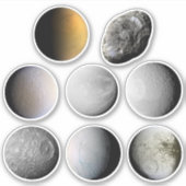 Moons of Saturn Sticker Sheet (Voorkant)