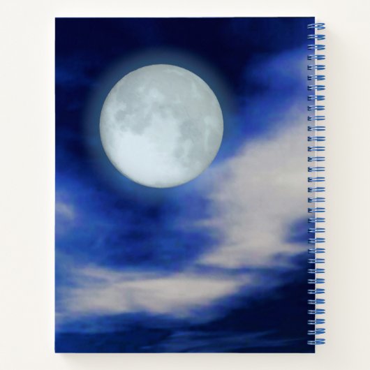 Moonscape avec Moonlit Clouds Dream Journal (Dos)