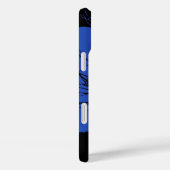Moonscape in Cobalt Blue en Black Case-Mate iPhone Case (Achterkant / Rechts)