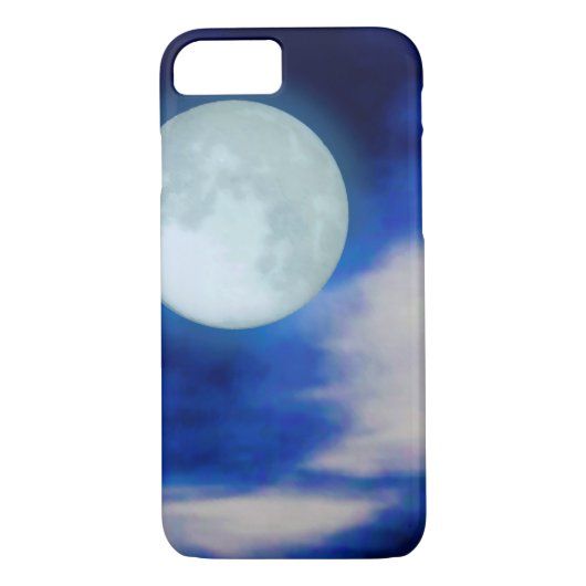 Moonscape met onverlichte wolken Case-Mate iPhone case (Achterkant)