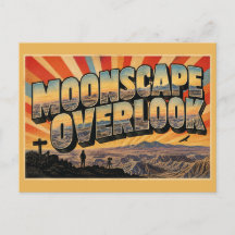 Moonscape Overlook UT Badlands Bergen Kunst