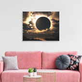 Moonschaduw Canvas Afdruk (Insitu (Woonkamer))