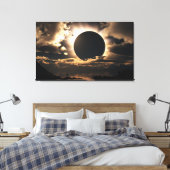 Moonschaduw Canvas Afdruk (Insitu (Slaapkamer))