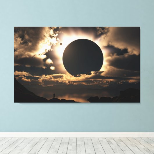 Moonschaduw Canvas Afdruk (Insitu (Houten vloer))