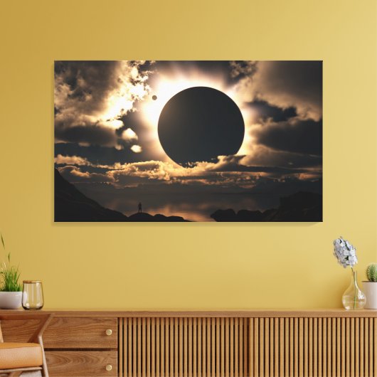 Moonschaduw Canvas Afdruk (Insitu (Woonkamer))