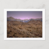 "Moonset op Mt. Whitney " Briefkaart (Voorkant)