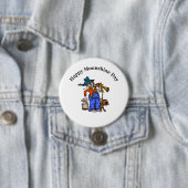 Moonshine Day Button met Moonshine Man (In situ)