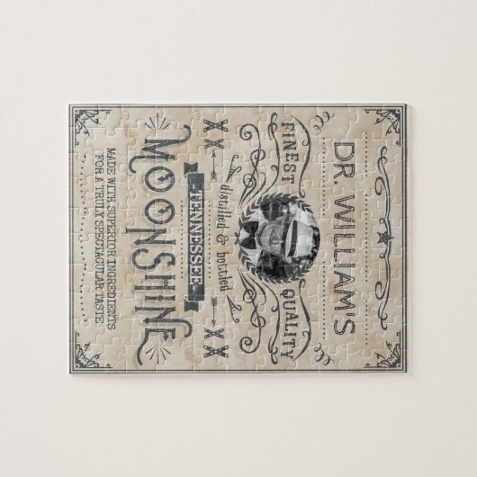 Moonshine  Funny Hillbilly Medicine Custom Legpuzzel (Horizontaal)